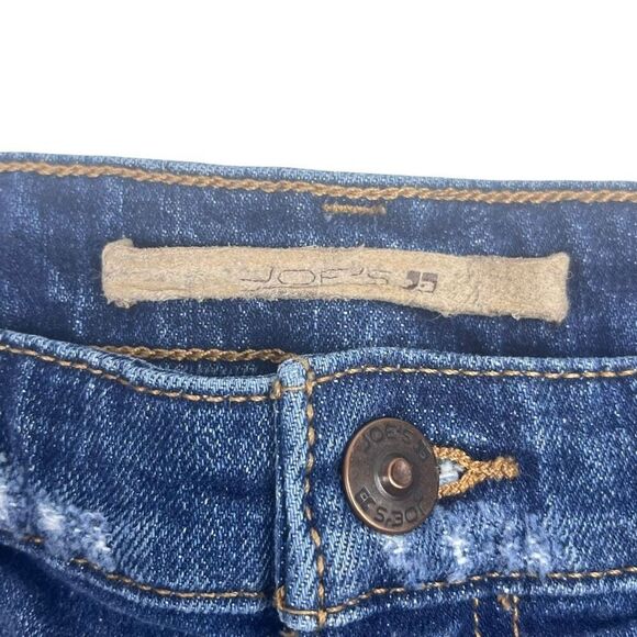 Joe's Womens Distressed Frayed Hem Cut-Off Shorts Blue Denim Phoebe Wash Size 30 - Picture 4 of 15